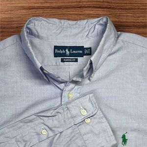 Ralph Lauren Men’s Lavender Classic fit Dress Shirt. Size 16.5 34/35 (Large)